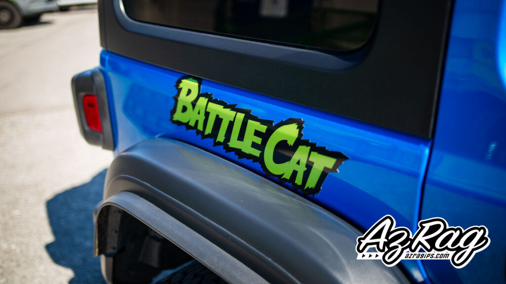 Battle Cat He-Man spot graphics Jeep Wrangler Willys Knoxville TN