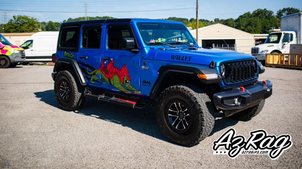 Battle Cat He-Man spot graphics Jeep Wrangler Willys Knoxville TN