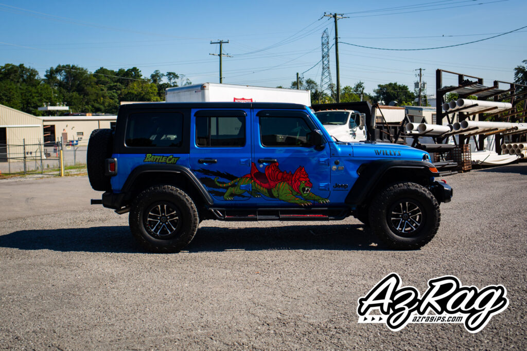 Battle Cat He-Man spot graphics Jeep Wrangler Willys Knoxville TN