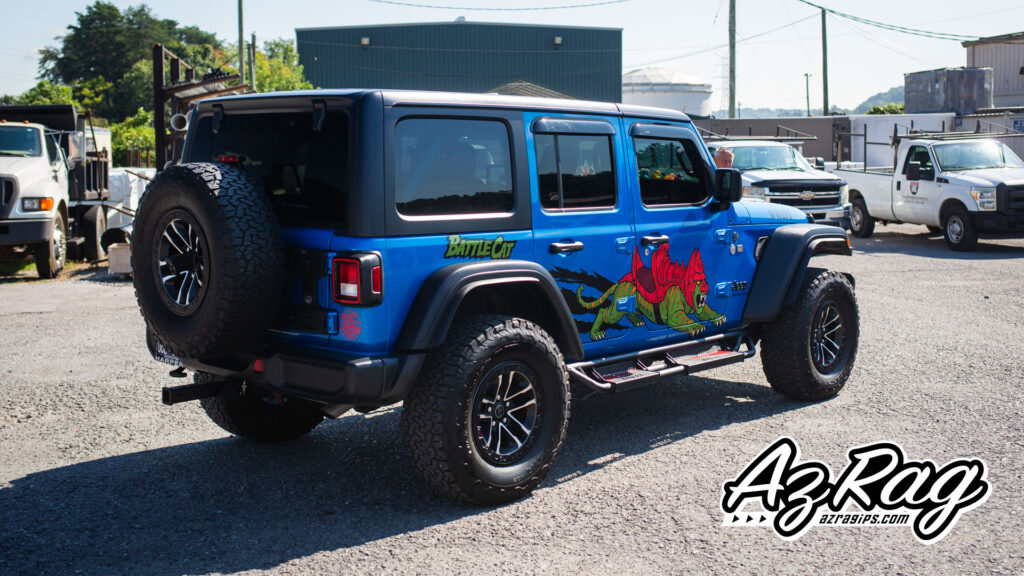 Battle Cat He-Man spot graphics Jeep Wrangler Willys Knoxville TN