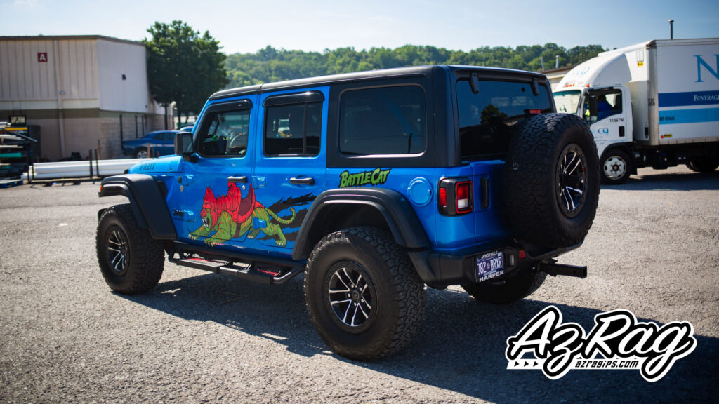 Battle Cat He-Man spot graphics Jeep Wrangler Willys Knoxville TN