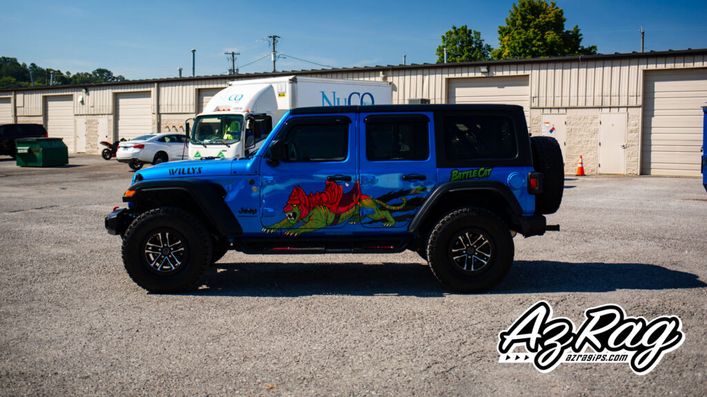 Battle Cat He-Man spot graphics Jeep Wrangler Willys Knoxville TN
