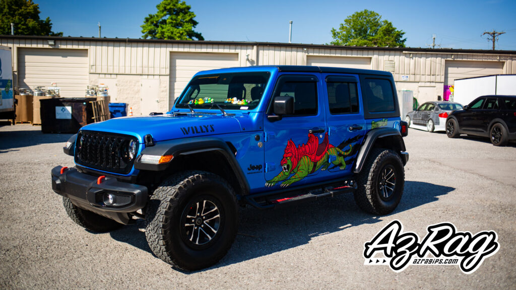 Battle Cat He-Man spot graphics Jeep Wrangler Willys Knoxville TN