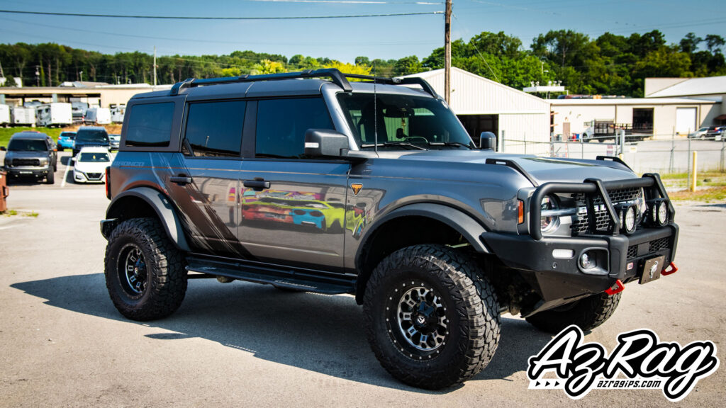 satin black 3M 2080 graphics on a Ford Bronco in Knoxville TN