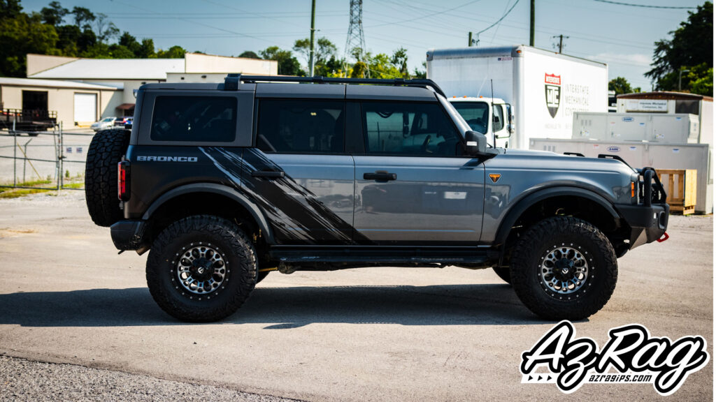 satin black 3M 2080 graphics on a Ford Bronco in Knoxville TN