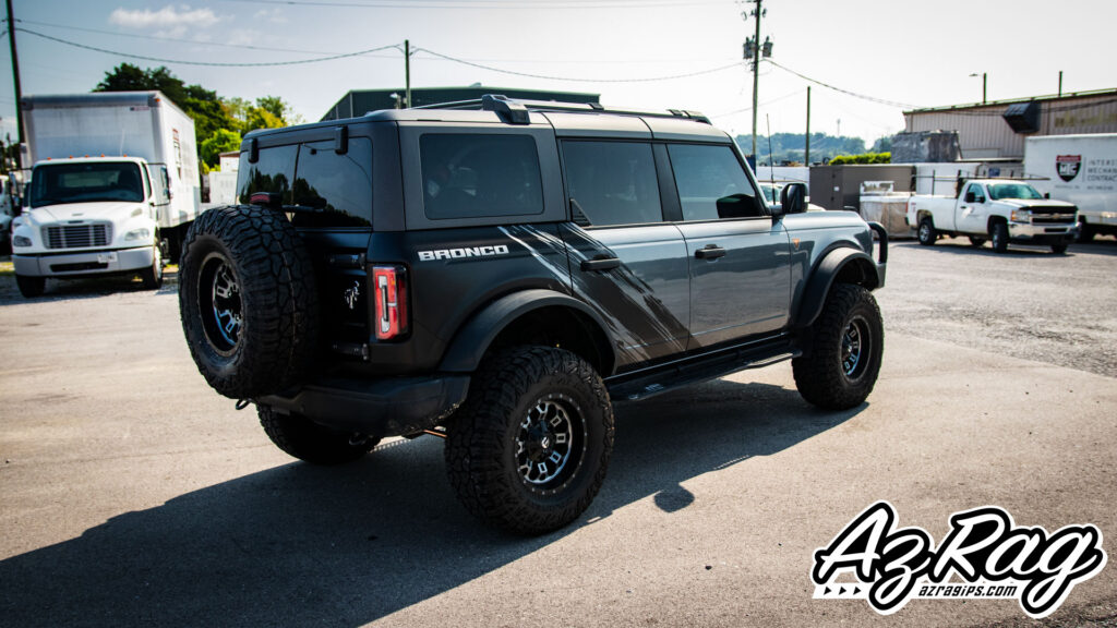 satin black 3M 2080 graphics on a Ford Bronco in Knoxville TN