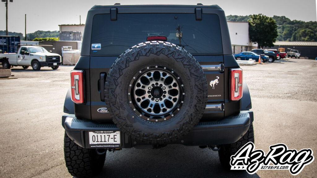 satin black 3M 2080 graphics on a Ford Bronco in Knoxville TN