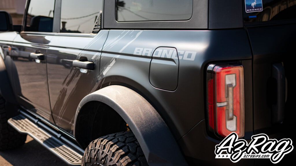 satin black 3M 2080 graphics on a Ford Bronco in Knoxville TN