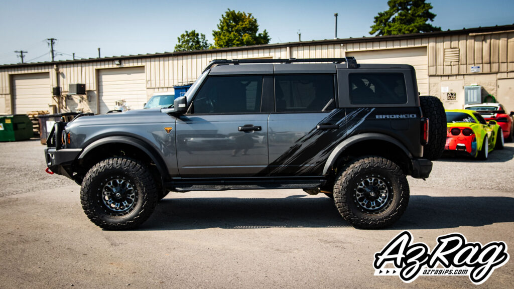 satin black 3M 2080 graphics on a Ford Bronco in Knoxville TN