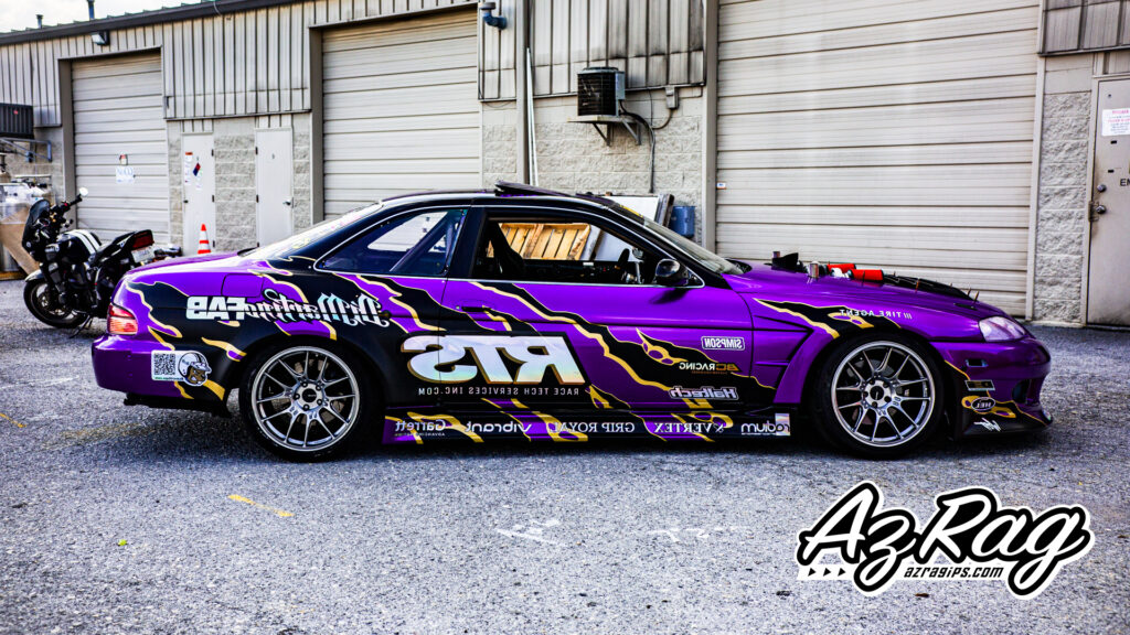 drift livery Lexus SC300 purple black gold DiMartino FAB RTS Race Tech Services Knoxville TN