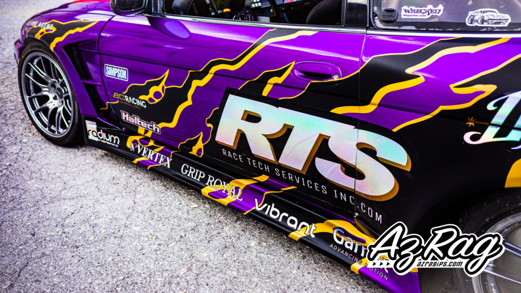 drift livery Lexus SC300 purple black gold DiMartino FAB RTS Race Tech Services Knoxville TN