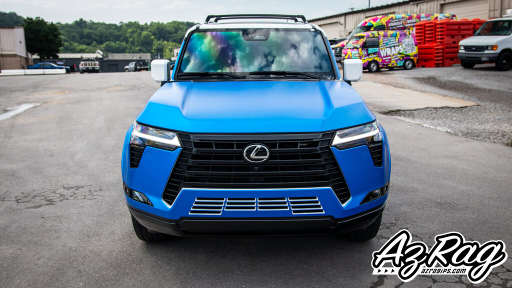 2026 Lexus GX550 color change wrap KPMF Matte Iced Titanium Blue Knoxville TN