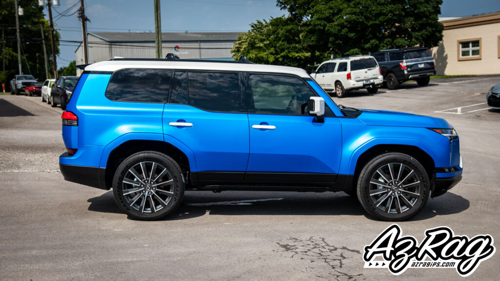 2026 Lexus GX550 color change wrap KPMF Matte Iced Titanium Blue Knoxville TN