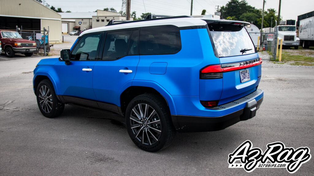 2026 Lexus GX550 color change wrap KPMF Matte Iced Titanium Blue Knoxville TN