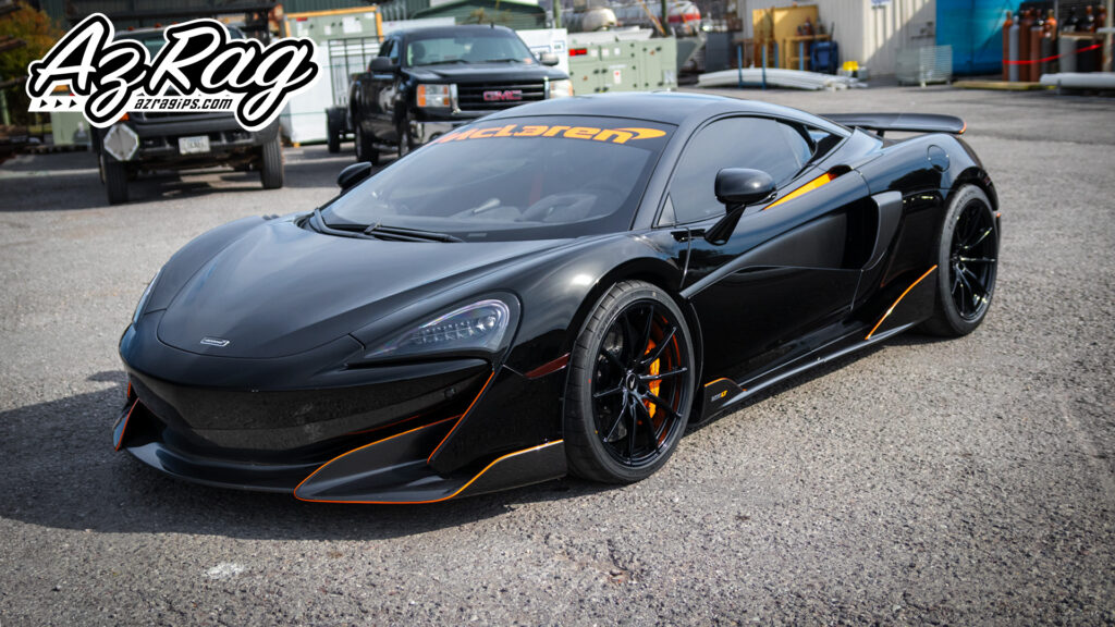 orange accent graphics on a McLaren 600LT in Knoxville TN