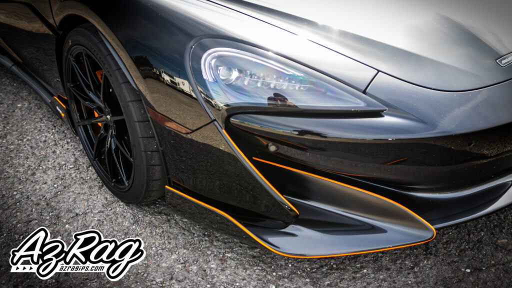 orange accent graphics on a McLaren 600LT in Knoxville TN