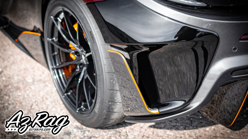 orange accent graphics on a McLaren 600LT in Knoxville TN