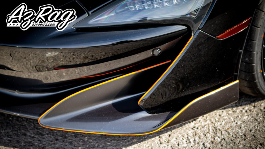 orange accent graphics on a McLaren 600LT in Knoxville TN