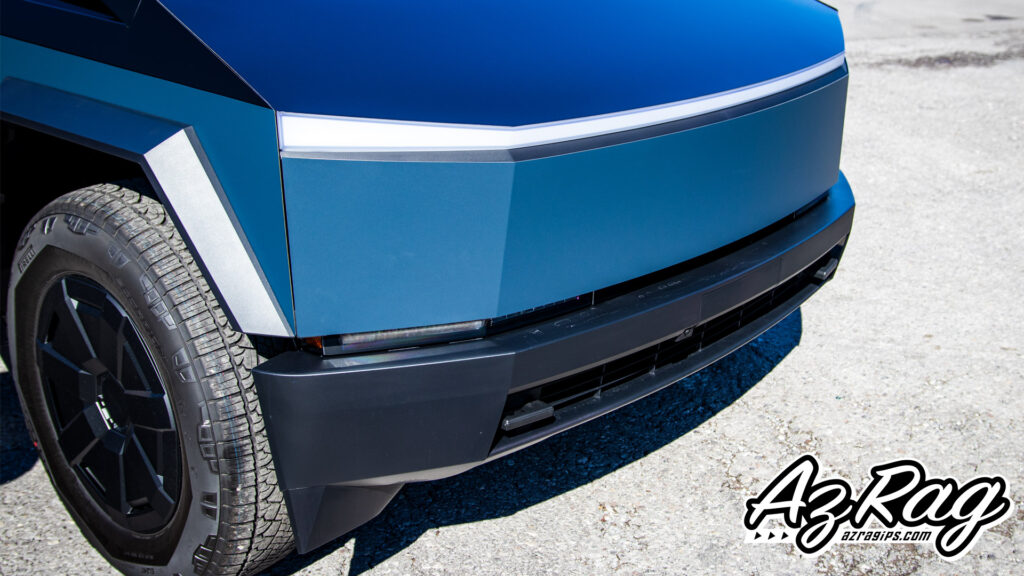 3M Satin Thunder Cloud Tesla Cybertruck gloss black tuxedo top color change wrap Knoxville TN