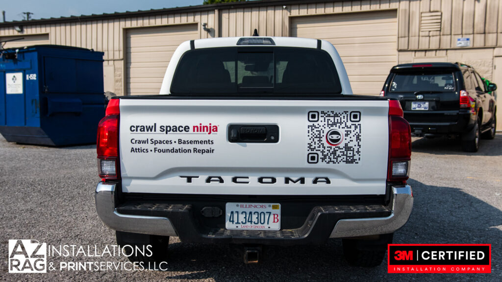 Toyota Tacoma commercial partial wrap 3M IJ175cv3 Knoxville TN
