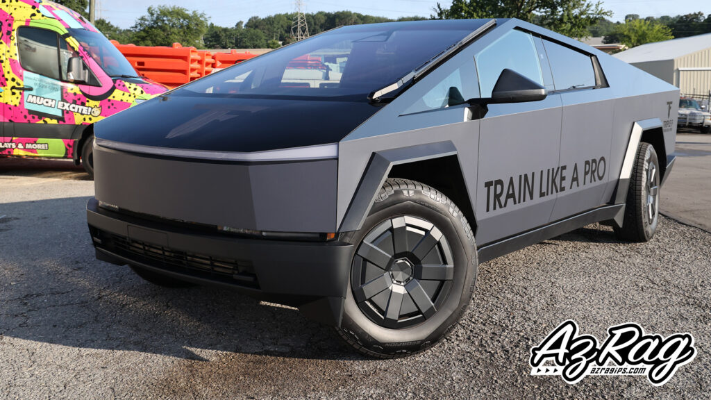 3M textured carbon fiber Tesla Cybertruck wrap Knoxville TN
