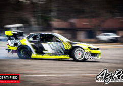 Nissan 240SX widebody drift livery wrap yellow black white Knoxville TN