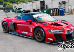 Audi R8 LMS GT2 race car wrap Oracal Luscious Lips red Knoxville TN