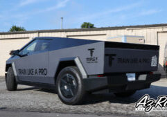 3M textured carbon fiber Tesla Cybertruck wrap Knoxville TN