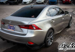 Lexus IS 250 F Sport gloss black roof wrap partial wrap Knoxville TN AZRagIPS