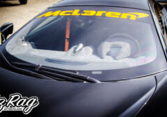 orange accent graphics on a McLaren 600LT in Knoxville TN