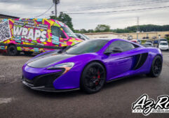 PlumExplosion McLaren purple color change wrap AZ Rag shop Knoxville Tennessee