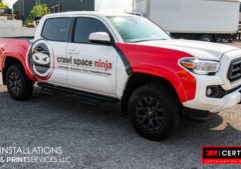 Toyota Tacoma commercial partial wrap 3M IJ175cv3 Knoxville TN